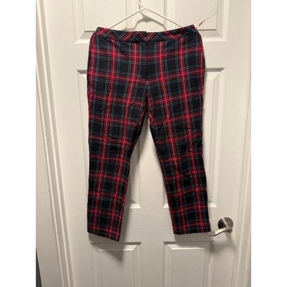 J.Jill Pants - J.Jill Plaid Bi-Stretch Plaid Flannel Ankle Trouser Pants Size 8